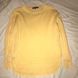 Yellow crew neck sweater